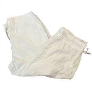 JONES NEW YORK White Casual Cargo Cotton Cropped Wide Leg Capri Pant 12